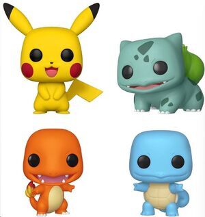 POKEMON POP! VINYL FIGURA PACK 4 INICIALES (EXCLUSIVO) 9 CM