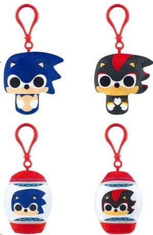 SONIC THE HEDGEHOG LLAVEROS PELUCHE 5 CM
