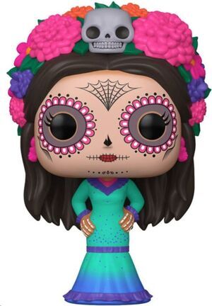 DIA DE LOS MUERTOS POP! ICONS VINYL FIGURA LA CATRINA (AZUL) 9 CM