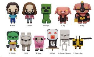 MINECRAFT COLGANTES PVC 3D SERIES 1