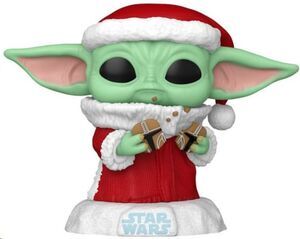 STAR WARS THE MANDALORIAN POP! VINYL FIGURA HOLIDAY GROGU SANTA 9 CM