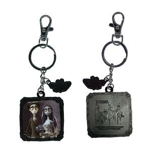 LA NOVIA CADAVER LLAVERO METALICO BODA