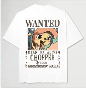 MADE IN JAPAN CAMISETA PIXELED WANTED BLANCA T - L