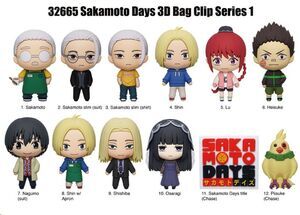 SAKAMOTO DAYS COLGANTES PVC 3D SERIE 1