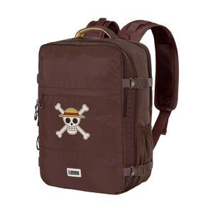 ONE PIECE MARR�N MOCHILA MERCURY SKULL