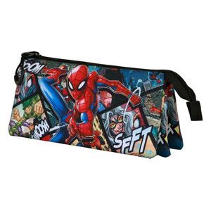 SPIDERMAN MULTICOLOR ESTUCHE PORTATODO TRIPLE PANELS