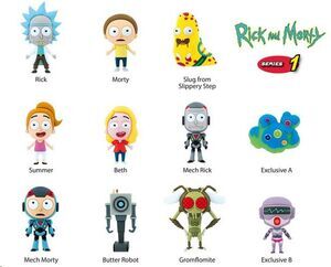 RICK AND MORTY COLGANTES PVC 3D SERIES 1
