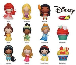 DISNEY PRINCESS COLGANTES PVC 3D