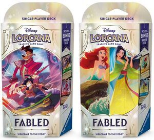 DISNEY LORCANA TCG FABLED SINGLE PLAYER DECK - INGL�S