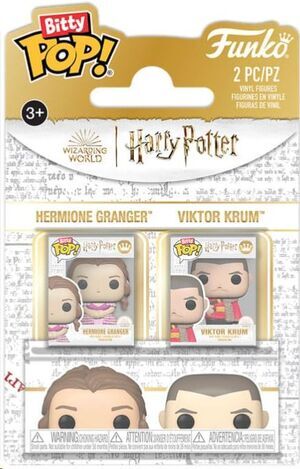 HARRY POTTER PACK DE 2 FIGURAS BITTY POP! VINYL HERMIONE & KRUM 2;5 CM