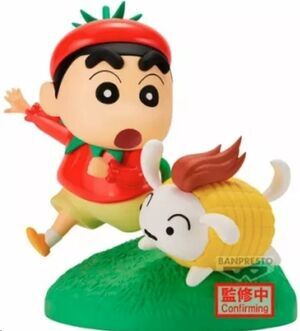 CRAYON SHIN CHAN VIGNETTE FIGURA VEGETABLE COSTUME 10 CM