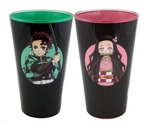 GUARDIANES DE LA NOCHE SET VASO TANJIRO & NEZUKO 473 ML