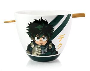 MY HERO ACADEMIA BOL PARA RAMEN CON PALILLOS IZUKU MIDORIYA 473 ML
