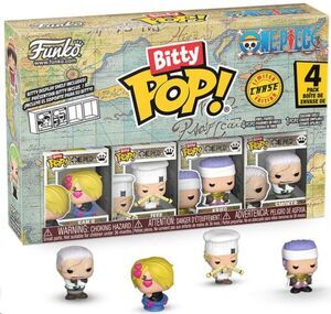 ONE PIECE PACK DE 4 FIGURAS BITTY POP! VINYL SANJI 2;5 CM