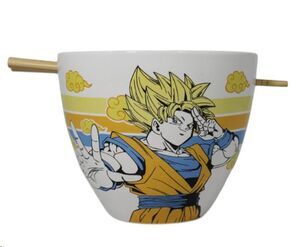 DRAGON BALL Z BOL PARA RAMEN CON PALILLOS GOKU 473 ML