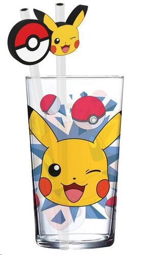 POK�MON VASO TUMBLER CON PAJITAS PIKACHU 485 ML