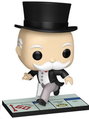 MONOPOLY POP! RETRO TOYS VINYL FIGURA MR MONOPOLY (PASS GO) 9 CM