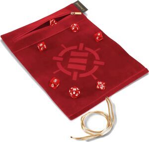 Portada de ENHANCE TABLETOP ROLL ON A SCROLL BOLSA CON DADOS ROJO