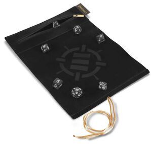 ENHANCE TABLETOP ROLL ON A SCROLL BOLSA CON DADOS NEGRO