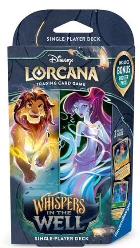 DISNEY LORCANA TCG WHISPERS IN THE WELL MAZO PARA UN JUGADOR ZAFIRO-ACERO - INGL�S