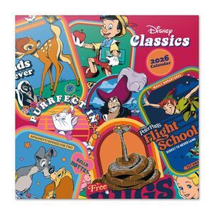 DISNEY CLASICOS CALENDARIO 2026 30X30