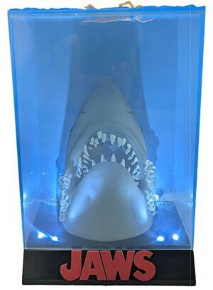 TIBUR�N FIGURA CON LUZ CARTEL POSTER 3D EXCLUSIVA 50 ANIVERSARIO