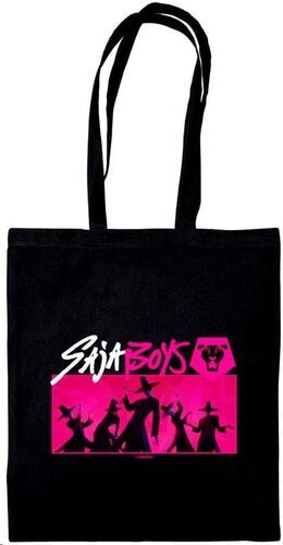 KPOP DEMON HUNTERS BOLSA DE TELA NEGRA SAJA BOYS