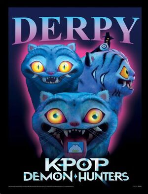 K-POP DEMON-HUNTERS P�STER ENMARCADO COLLECTOR PRINT DERPY