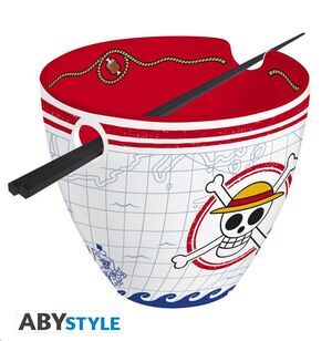 ONE PIECE-TAZ�N DE RAMEN CON PALILLOS-MONKEY D. LUFFY X2