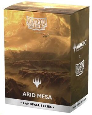 Portada de DRAGON SHIELD FUNDAS STANDARD LANDFALL SERIES - ARID MESA MAGIC THE GATHERING