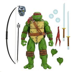 TORTUGAS NINJA MUTANTE FIGURA MIRAGE COMICS LEONARDO SCALE ACTION 18 CM