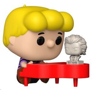 Portada de PEANUTS POP! PREMIUM VINYL FIGURA SCHROEDER 9 CM