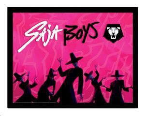 LAS GUERRERAS K-POP P�STER ENMARCADO COLLECTOR PRINT SAJA BOYS IDOL