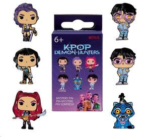 KPOP DEMON HUNTERS BY LOUNGEFLY CHAPAS ESMALTADAS BLIND