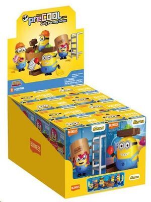 MINIONS MAQUETA BLOKEES PRECOOL JELLY FACTORY SERIE 1 
