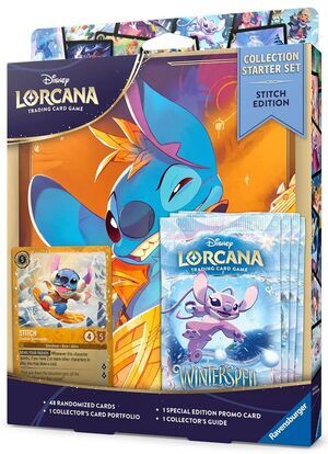 DISNEY LORCANA TCG WINTERSPELL COLLECTION STARTER STITCH - INGL�S