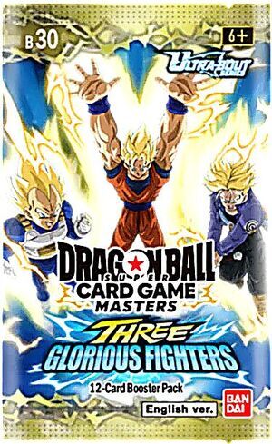 DRAGON BALL TCG BOOSTER 30 ZENKAI NEW SERIES ULTRA BOUT #3 THREE GLORIOUS FIGHTERS SOBRE - INGL�S