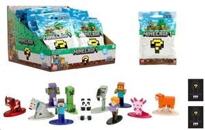 MINECRAFT SOBRE SORPRESA NANO FIGURA MET�LICA 4 CM