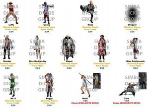 ONE PIECE SOBRE SORPRESA NANO FIGURA MET�LICA SERIE 1