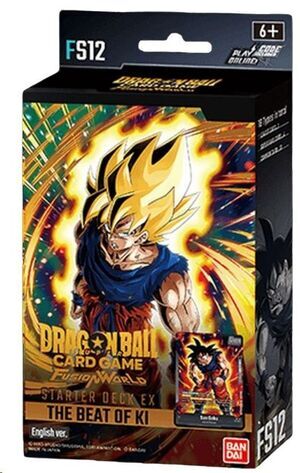 DRAGON BALL SUPER CARD GAME FUSION WORLD STARTER DECK FS12 THE BEAT OF KI