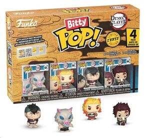 Portada de GUARDIANES DE LA NOCHE PACK DE 4 FIGURAS BITTY POP! VINYL INOSUKE 2;5 CM