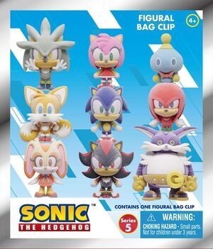 SONIC THE HEDGEHOG COLGANTES PVC SERIES 5 FLOCKING