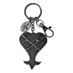 KINGDOM HEARTS LLAVERO MET�LICO HEARTLESS LOGO