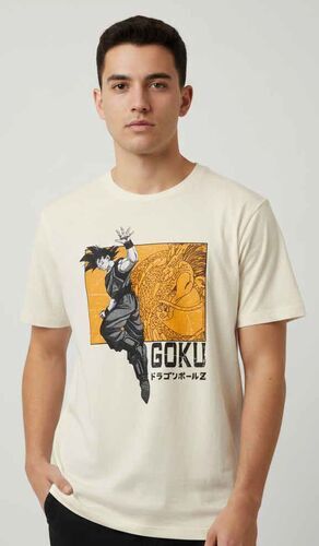 DRAGON BALL Z CAMISETA MEN OVERSIZE GOKU DRAGON T - XL