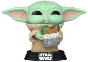 STAR WARS: THE MANDALORIAN POP! VINYL GROGU CON COMIDA 9 CM