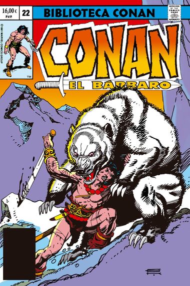 Portada de BIBLIOTECA CONAN. CONAN EL BARBARO 22 EL HABITANTE DE LAS PROFUNDIDADES