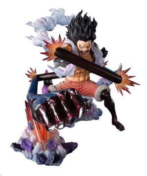 Portada de ONE PIECE FIGUARTS ZERO EXTRA BATTLE ESTATUA PVC MONKEY D. LUFFY GEAR 4 SNAKE MAN KING COBRA 21 CM