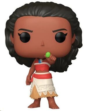Portada de DISNEY MOANA FIGURA POP! GLOW VINYL MOANA WITH HEART OF TE FITI 9CM
