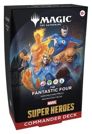 Portada de MAGIC - MARVEL SUPER HEROES MAZO COMMANDER THE FANTASTIC FOUR (INGL�S)