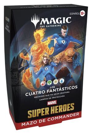 Portada de MAGIC - MARVEL SUPER HEROES MAZO COMMANDER LOS CUATRO FANT�STICOS